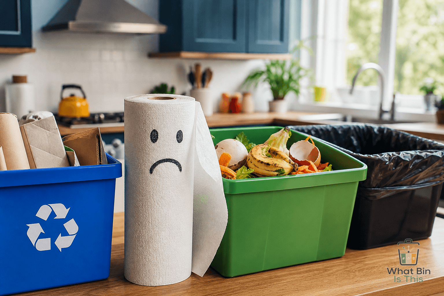 Paper towels do not belong in recycling guide cover image