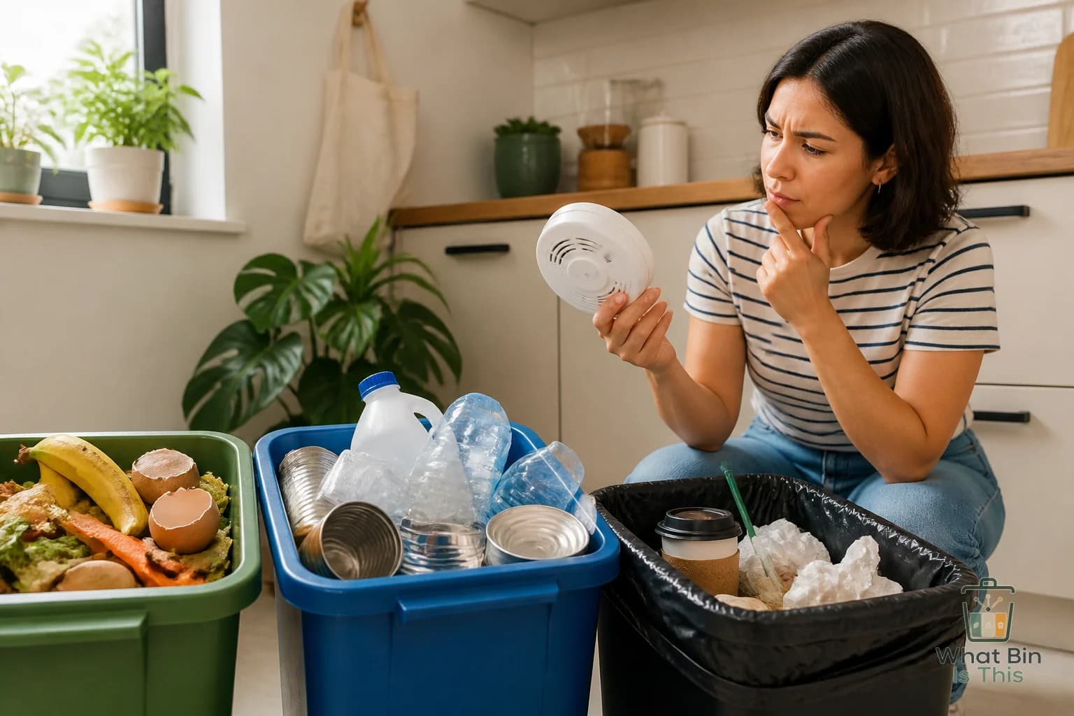 Do smoke detectors go in the recycling bin? guide cover image