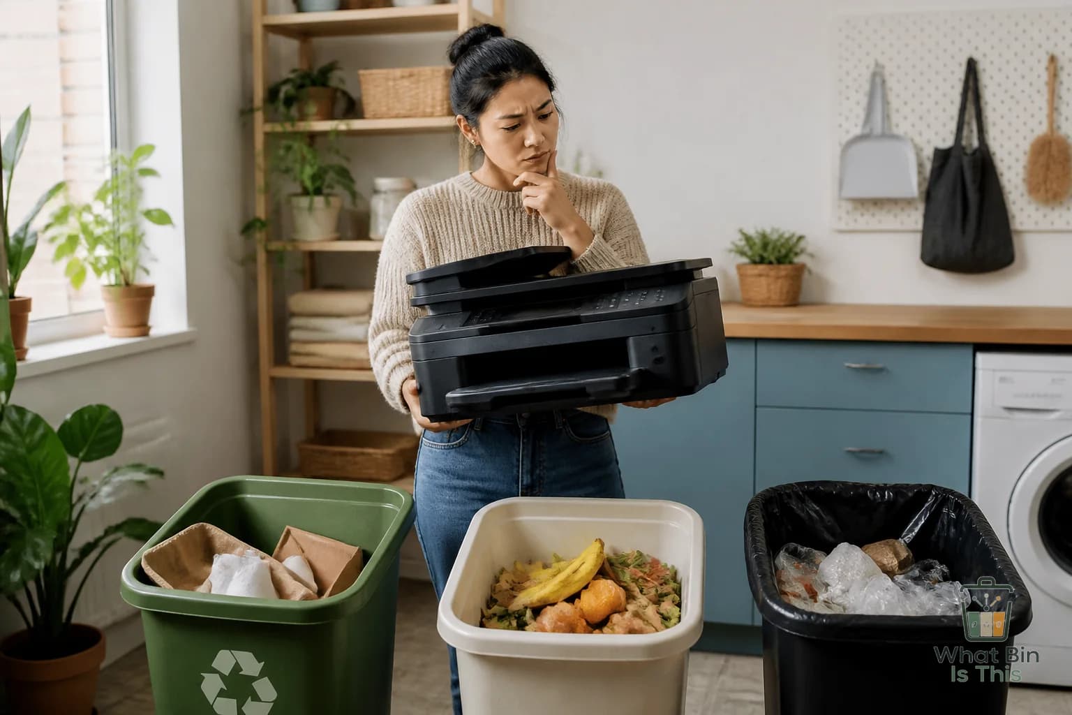 Old printer disposal: trash recycling or e-waste? guide cover image