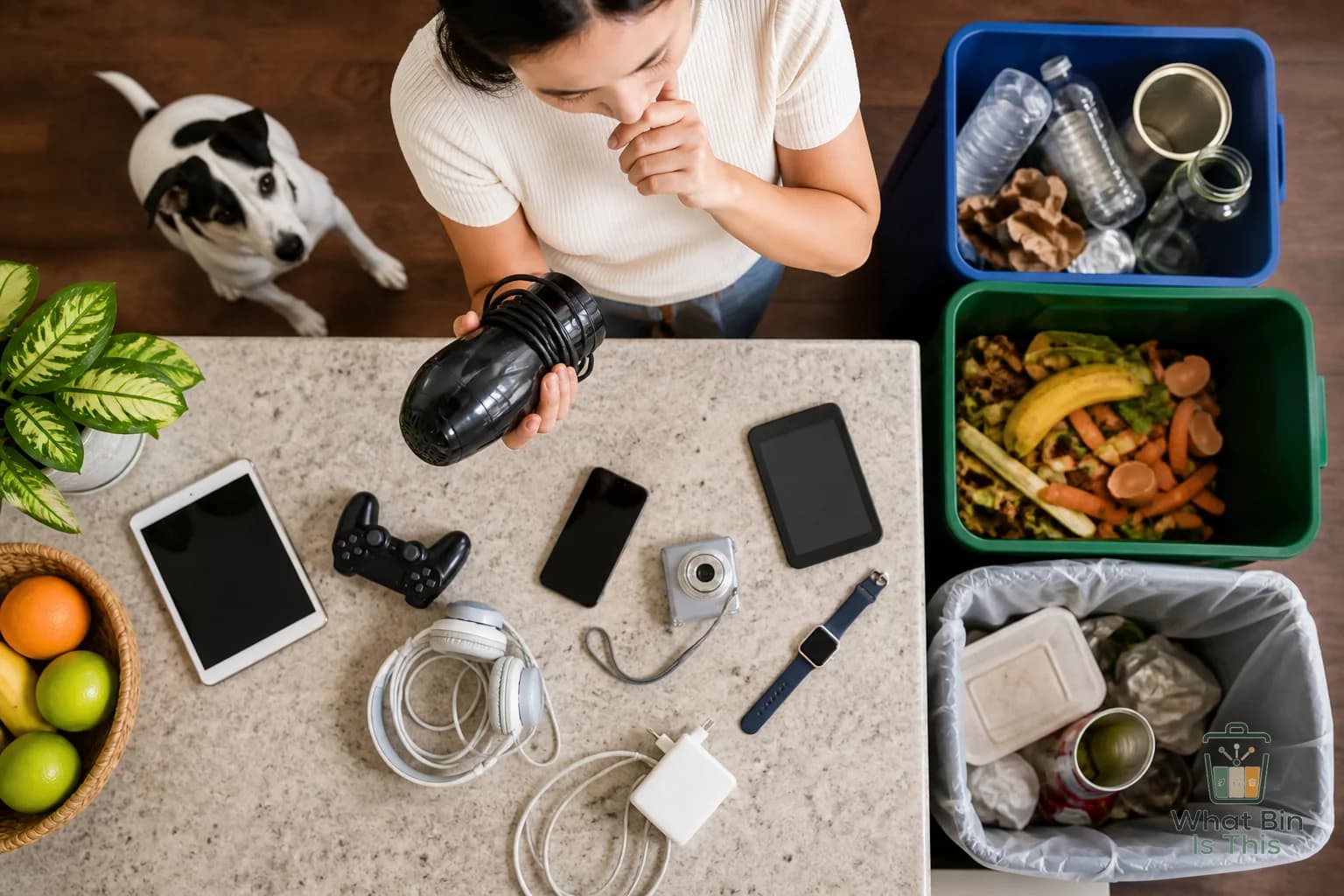 Do old electronics go in the recycling bin?